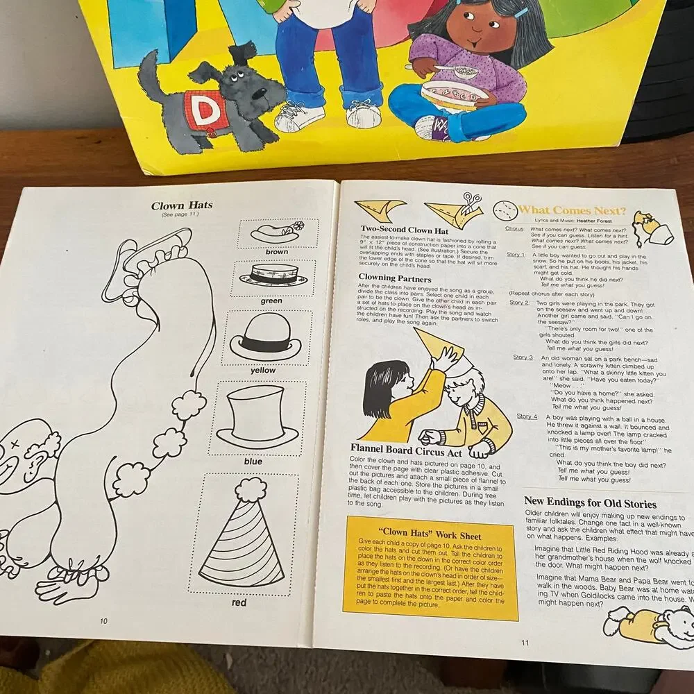 Vintage 1989 Reading Readiness Sing & Learn Vinyl Record